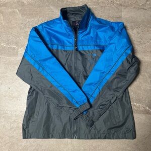 Men's Blue and Gray Windbreaker Jacket